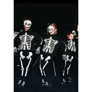 Zara NWT skeleton mask, gloves, shoe cover set M